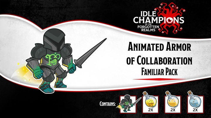 Animated Armor of Collaboration Familiar Pack