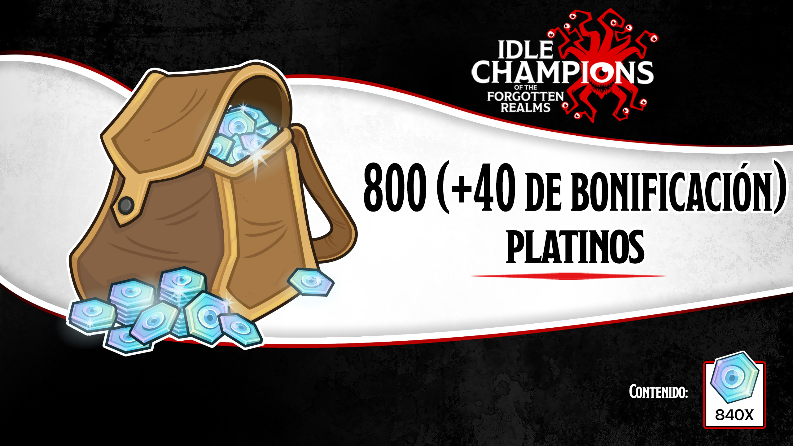 Idle Champions of the Forgotten Realms 800 (+40 Bonus) Platinum Offer