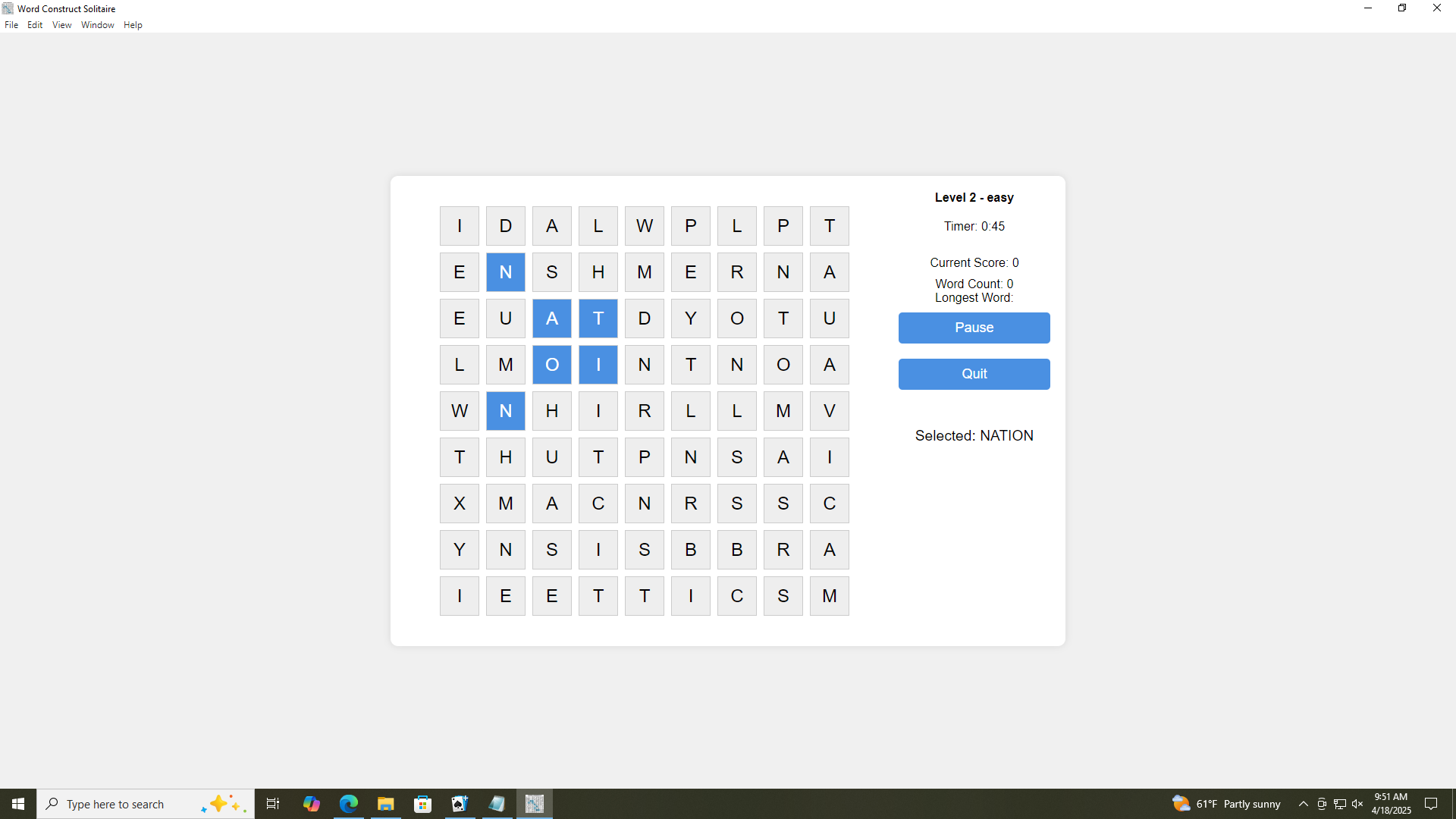 Word Construct Solitaire-1y9av
