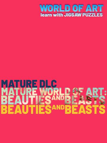 MATURE WORLD OF ART JIGSAW PUZZLES: BEAUTIES AND BEASTS