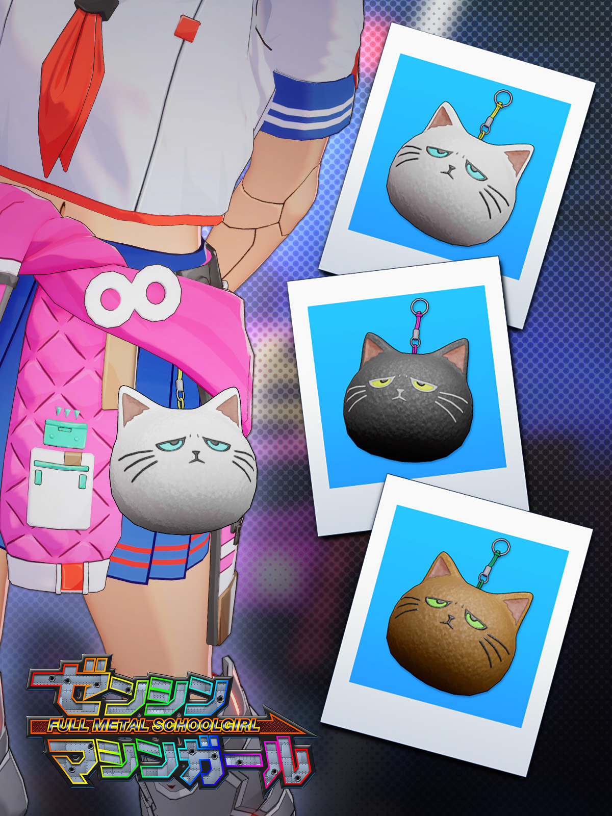 【Accessory: "Now I'm Pissed Cat"】White Angry Cat