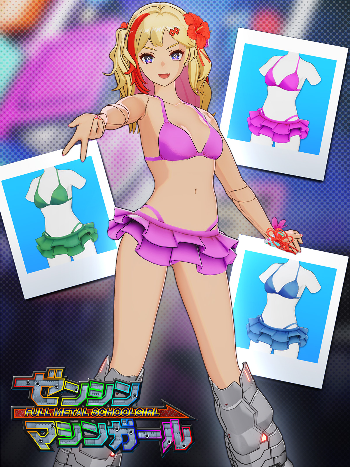 【Ryoko Costume: Cute Bikini】 Pink Sapphire
