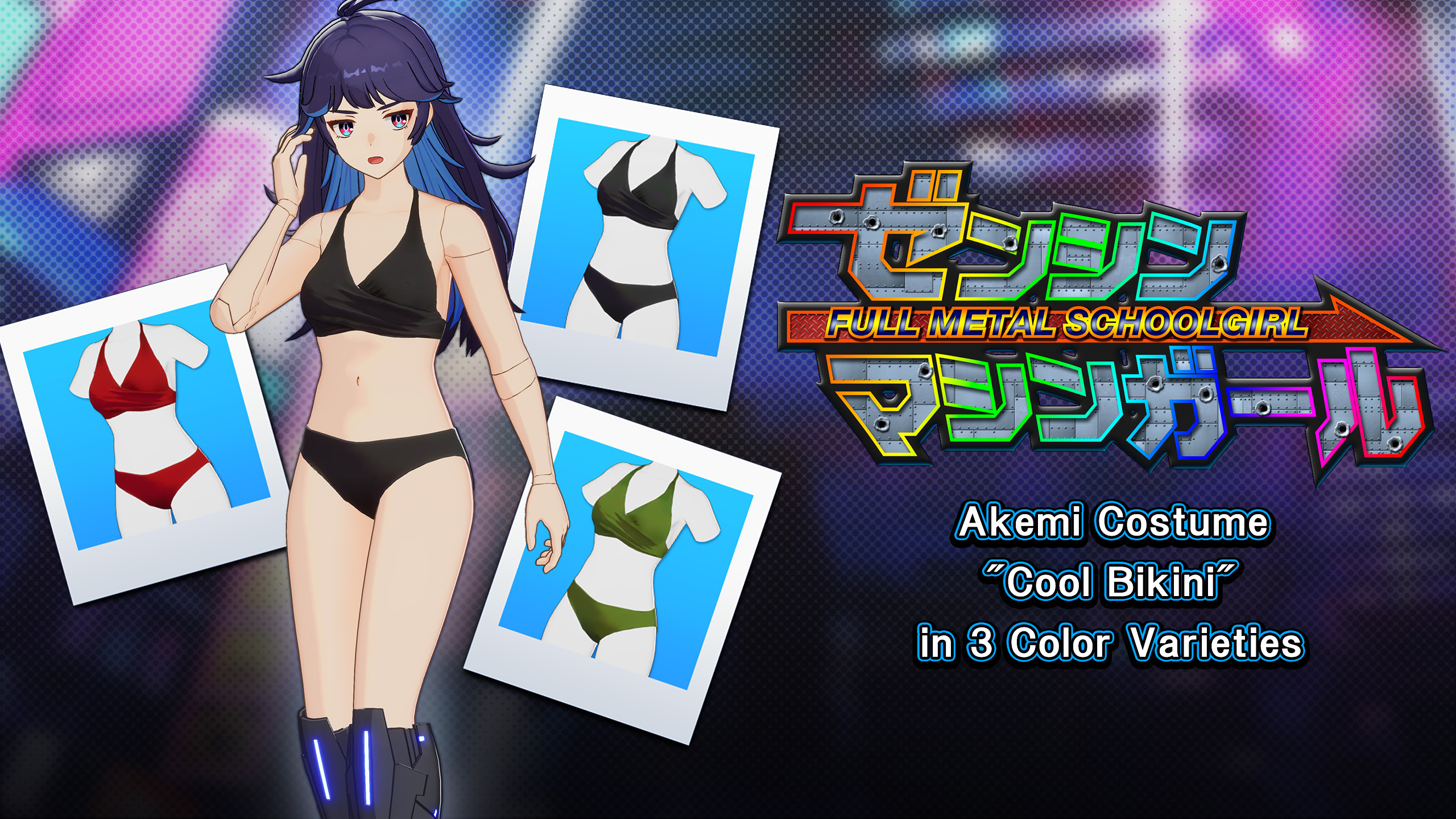 【Akemi Costume: Cool Bikini】 Green
