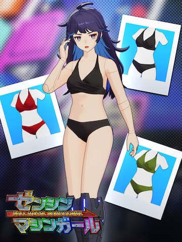【Akemi Costume: Cool Bikini】 Black