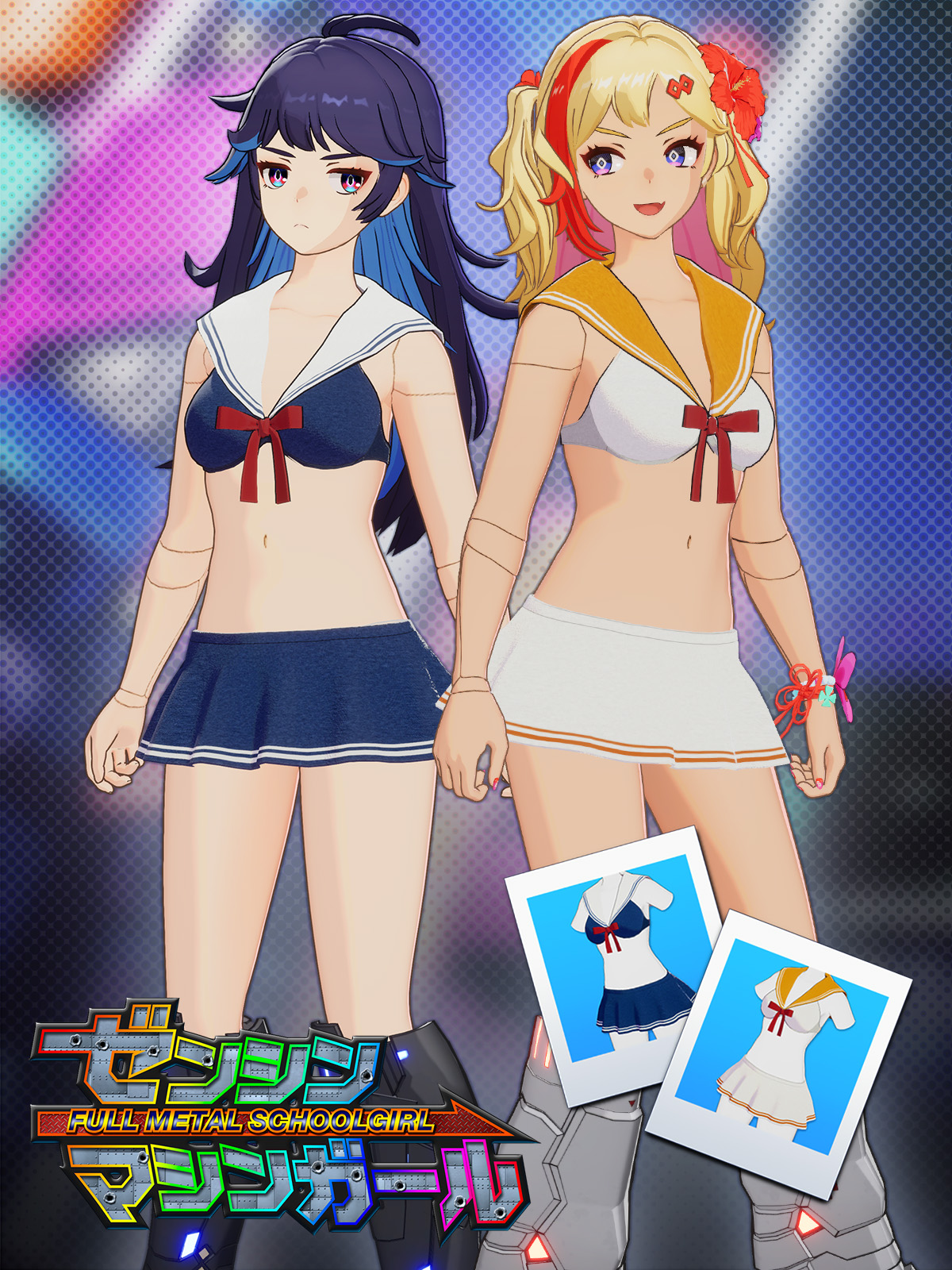 【Sailor Bikini Costume】 White Sailor Bikini Akemi - OfferImageTall