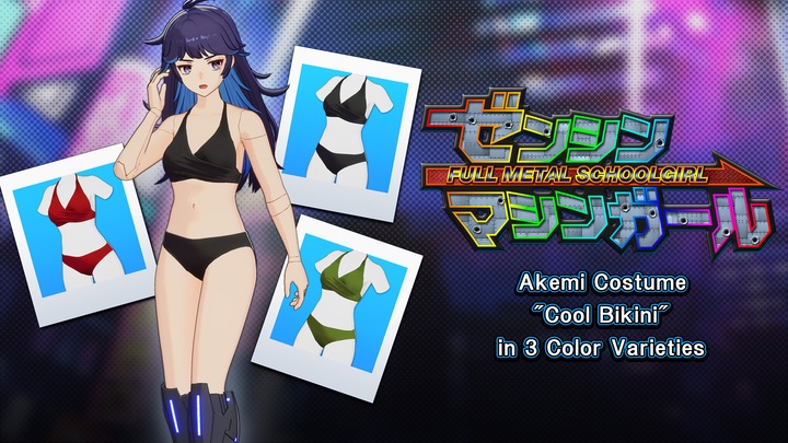 【Akemi Costume: Cool Bikini】 Black