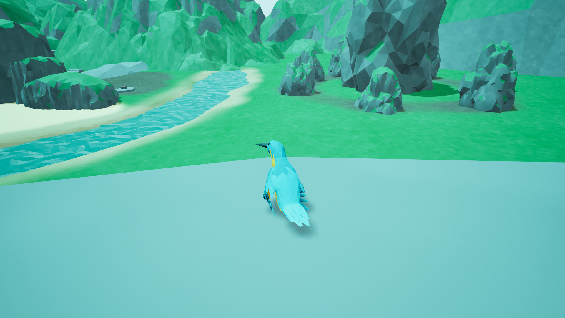 Bird Feather: Aquamarine World-1euur