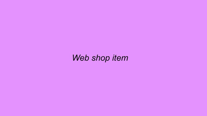 Web Shop 0728 - Item2