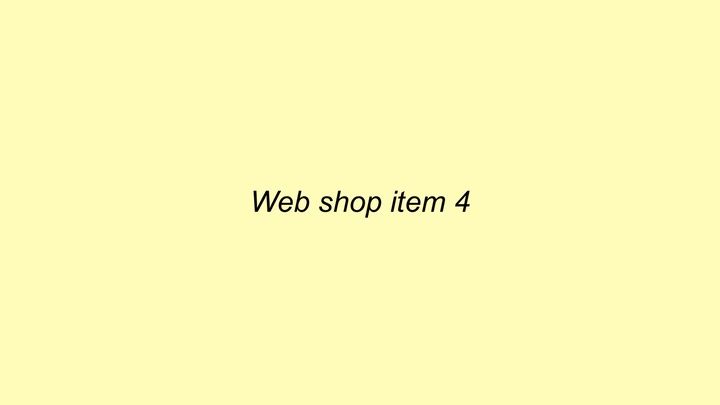 Web Shop 0728 - Item4