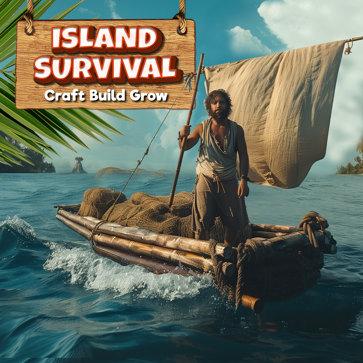 Island Survival: Craft - Build - Grow-1h8to
