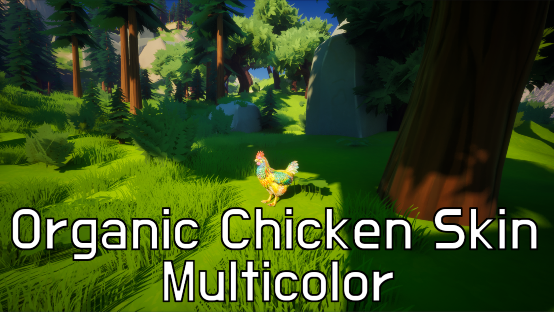 Organic Multicolor Chicken Skin
