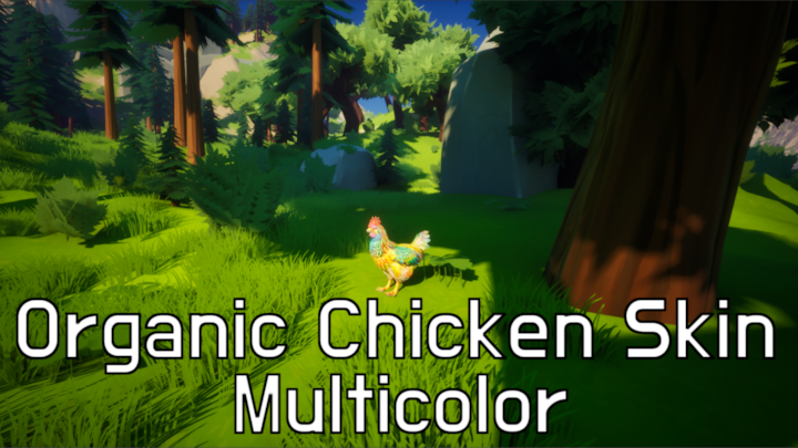 Organic Multicolor Chicken Skin