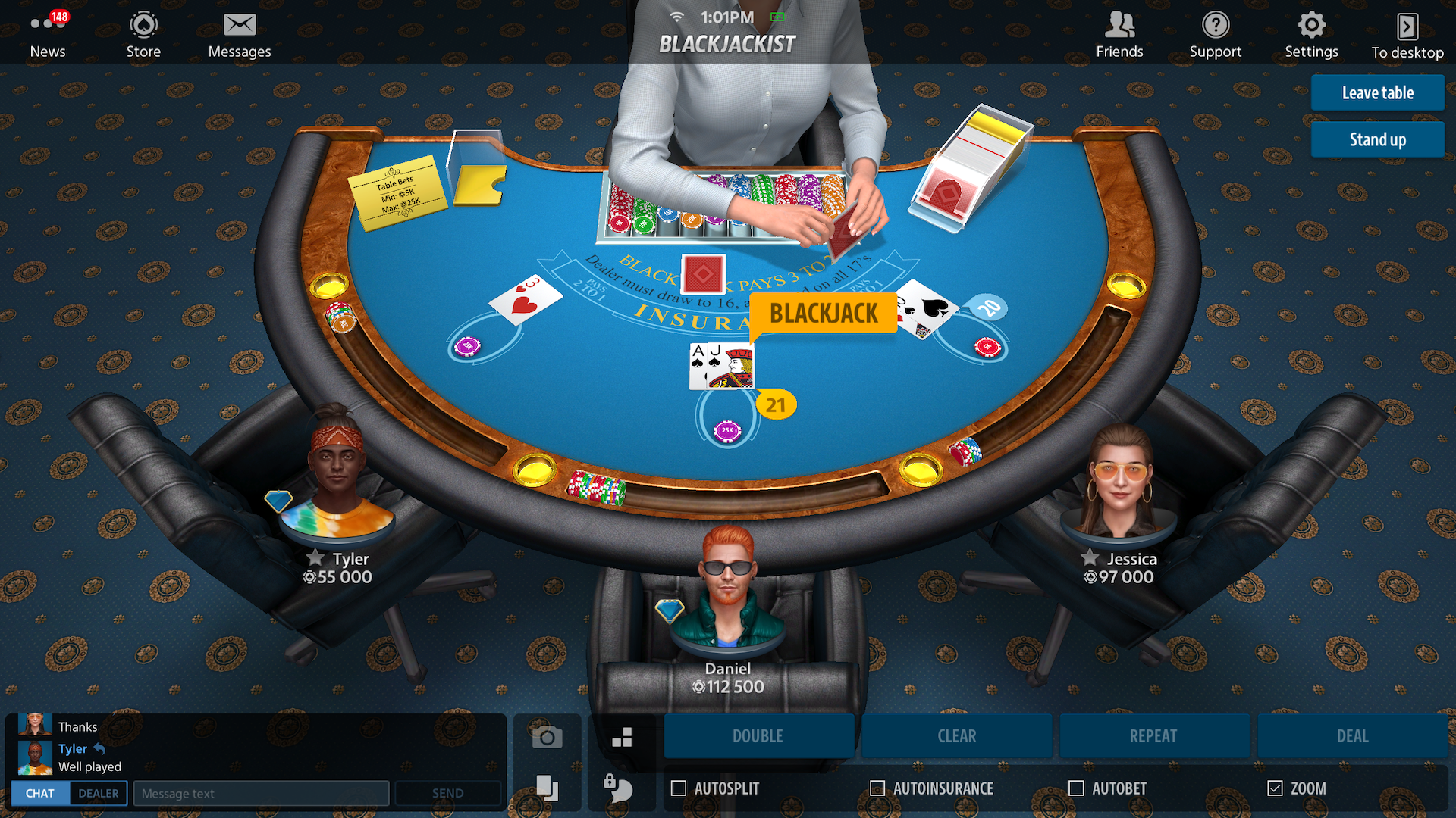 Blackjack 21: Blackjackist-1q4de
