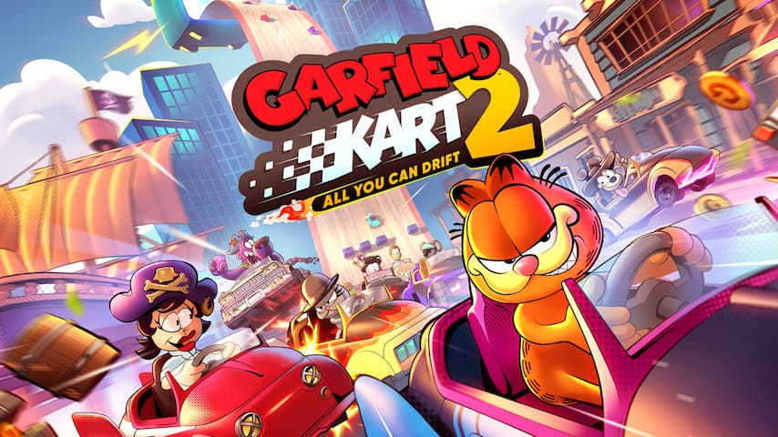 garfield kart 2 - all you can drift vertical card thumbnail
