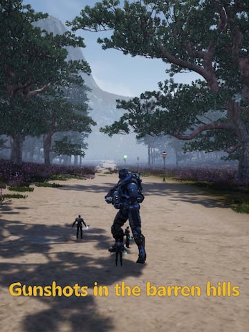 Gunshots in the barren hills
