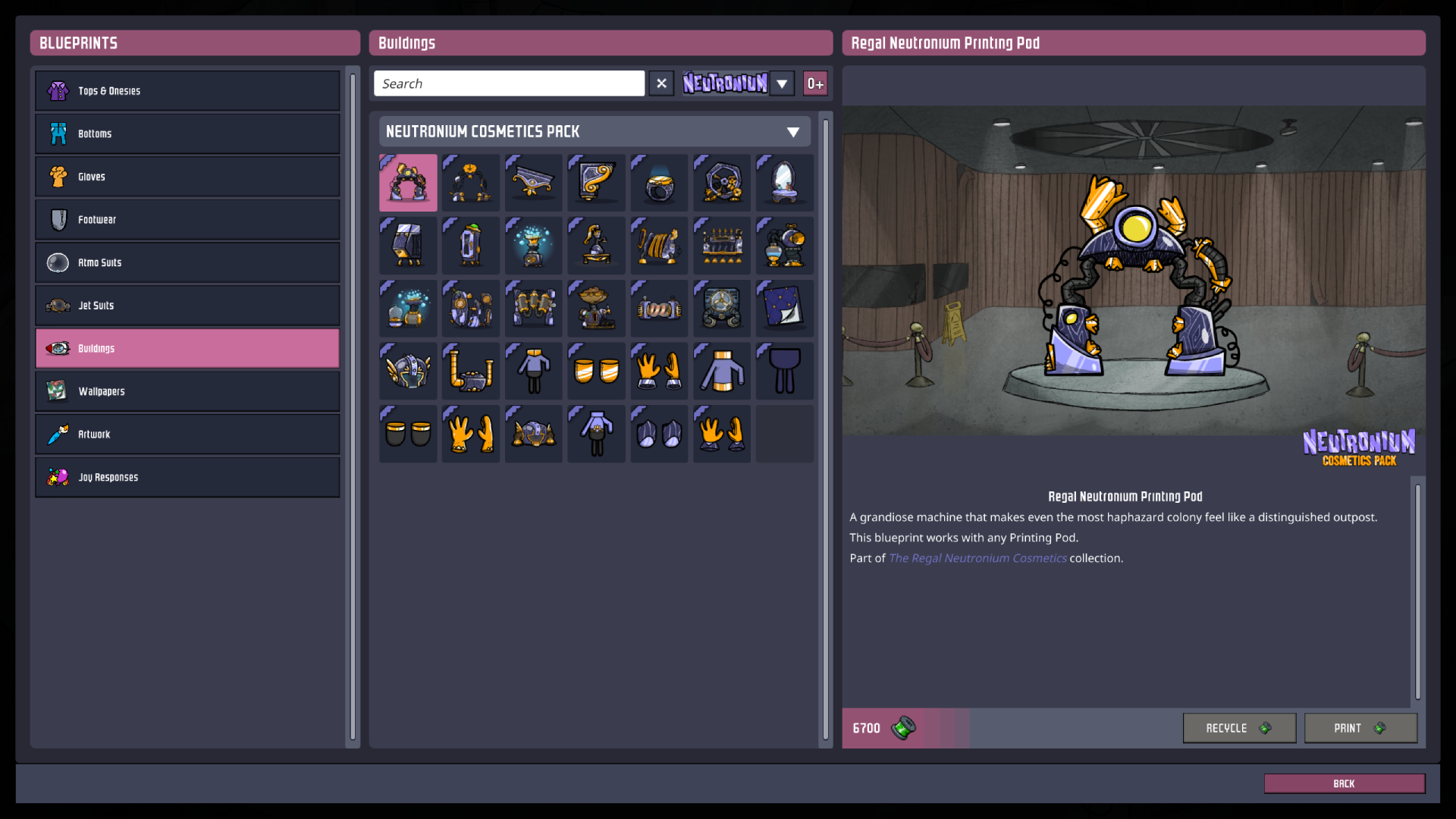 Oxygen Not Included: Neutronium Cosmetics Pack - featuredMedia