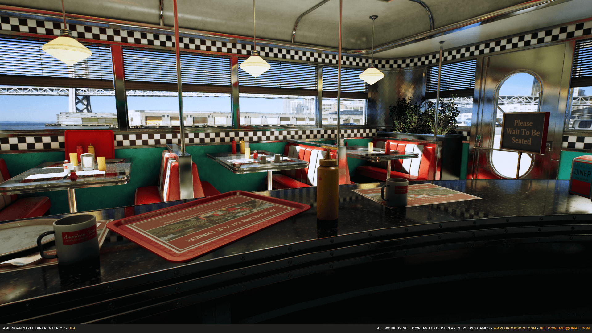 American Style Diner Interior by Studios in Environments