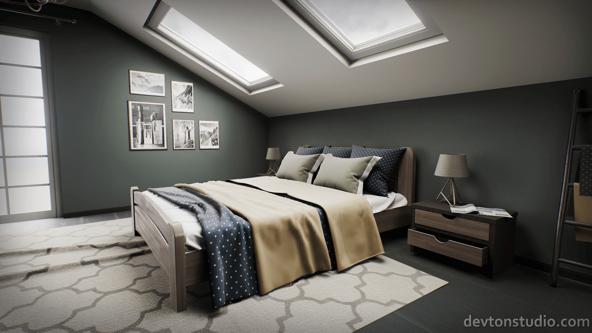 ARCHVIZ Bedroom in Architectural Visualization UE Marketplace
