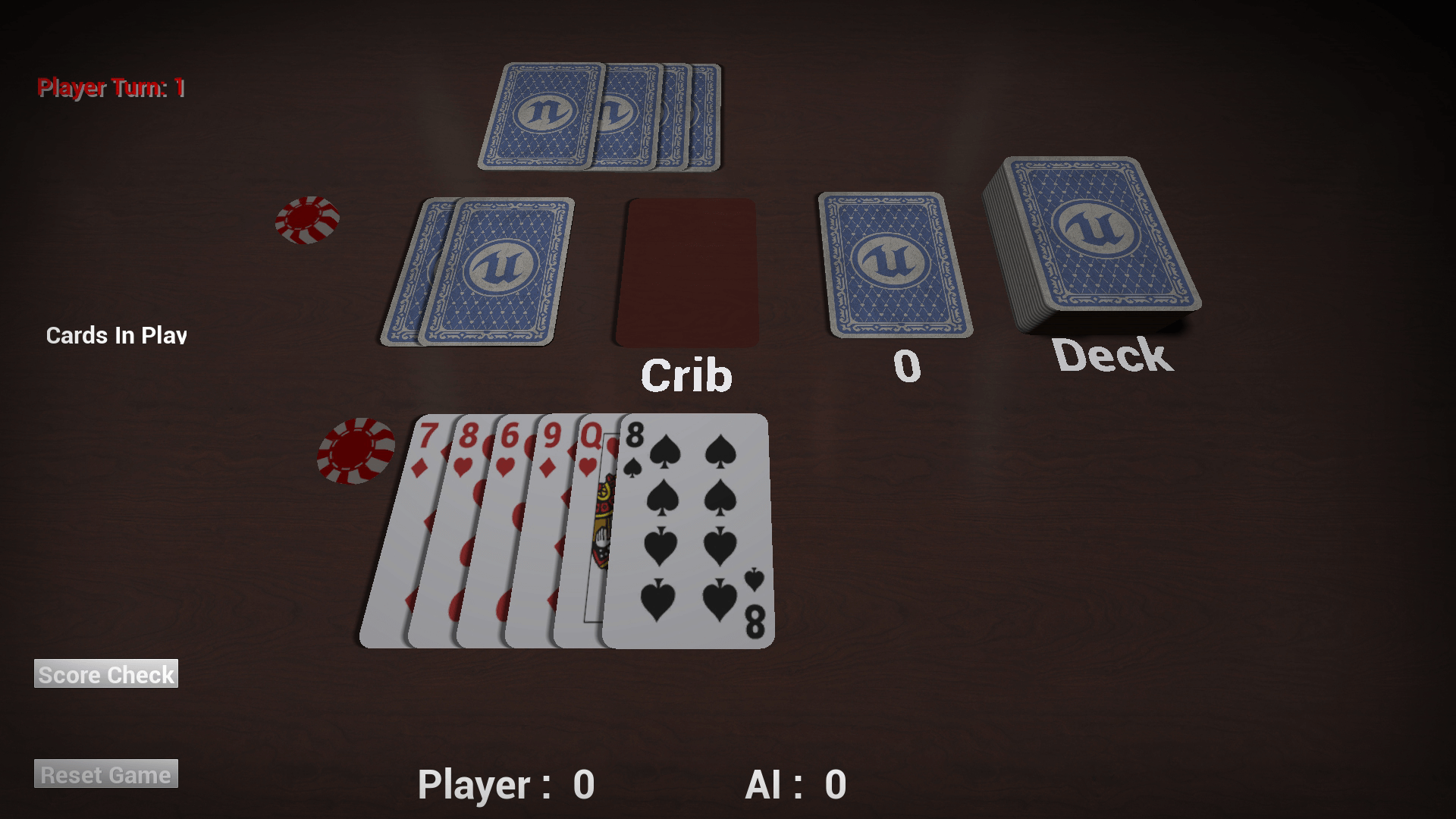 Cribbage Sample Project By Unrealtarl In Blueprints Ue4 Marketplace