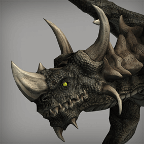 Heroic Fantasy Bosses Dragon Rex Alpha