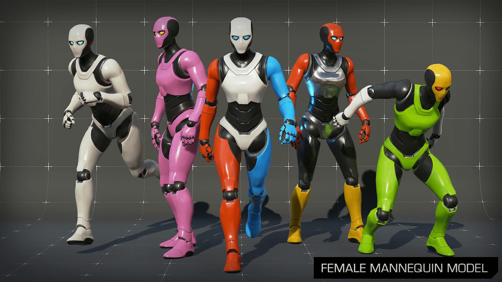 Female Mannequin Character compatible with Stylized Female in
