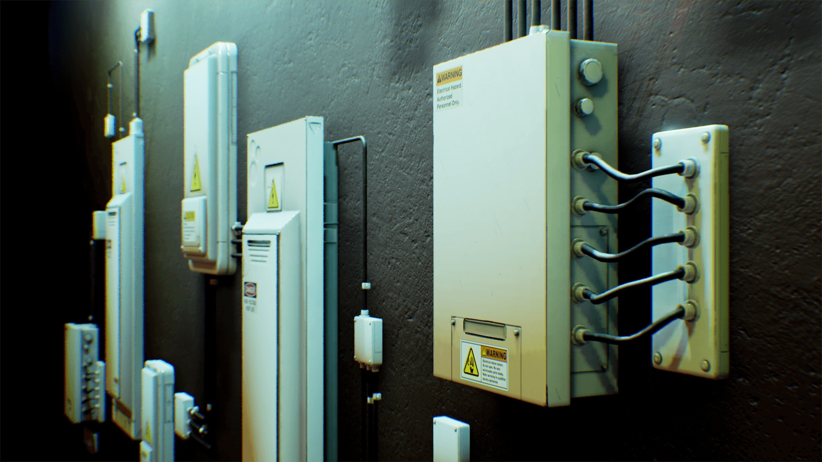 Electrical Fuse Boxes and Wires Pack in Props UE Marketplace