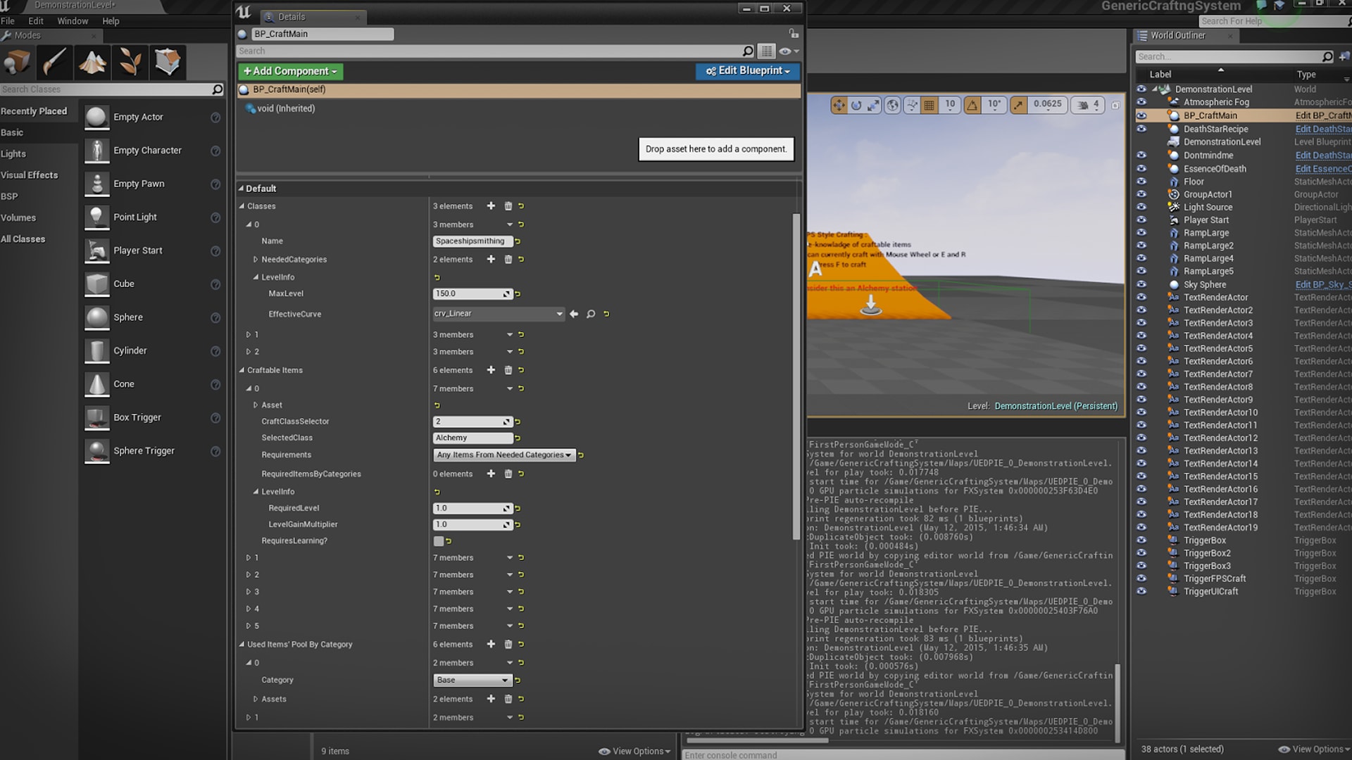 Generic Crafting System in Blueprints - UE Marketplace