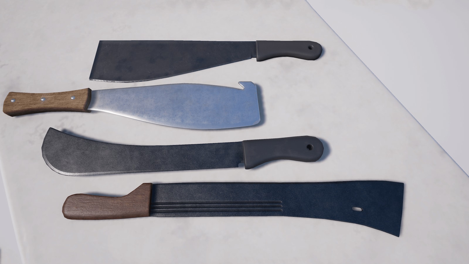 Machete Styles in Weapons UE Marketplace