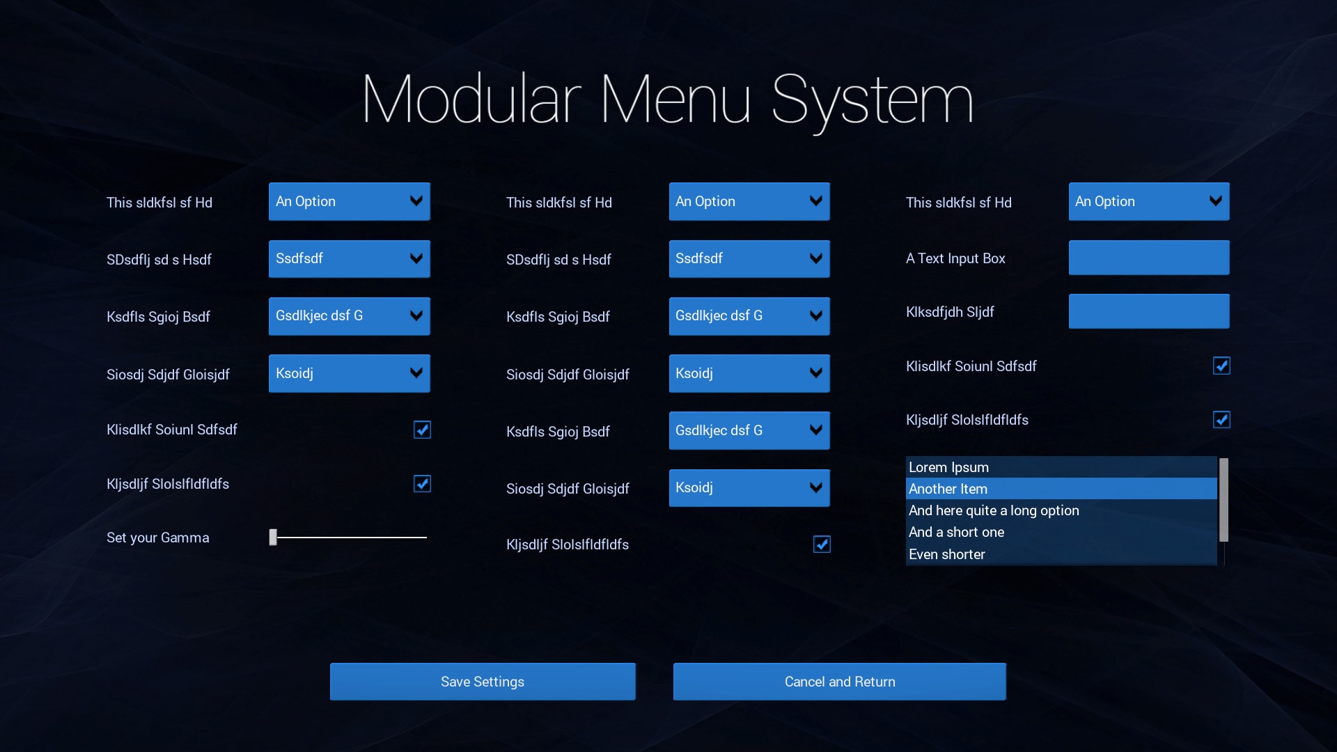Modular Menu System in Blueprints - UE Marketplace