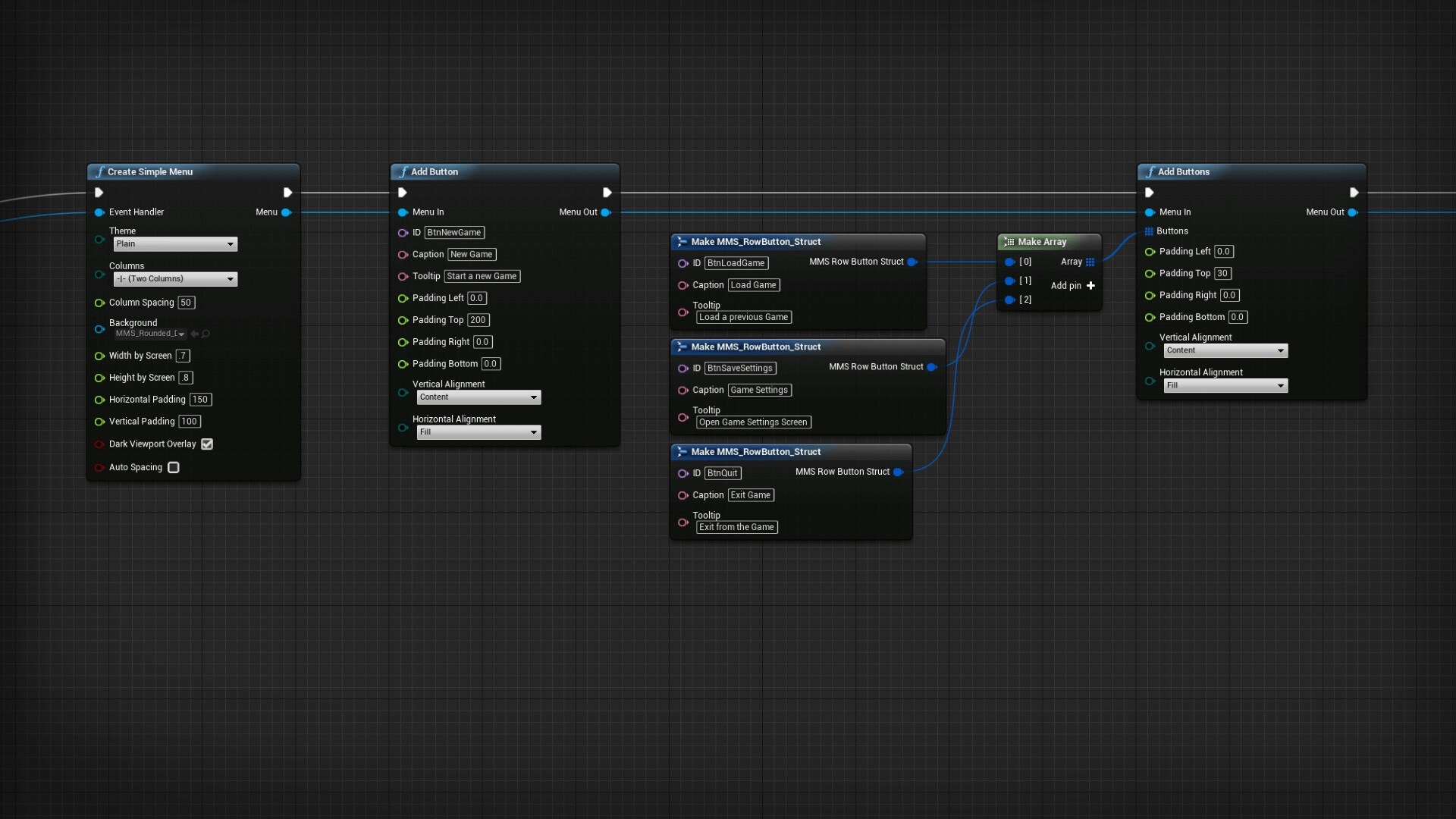 Modular Menu System in Blueprints - UE Marketplace