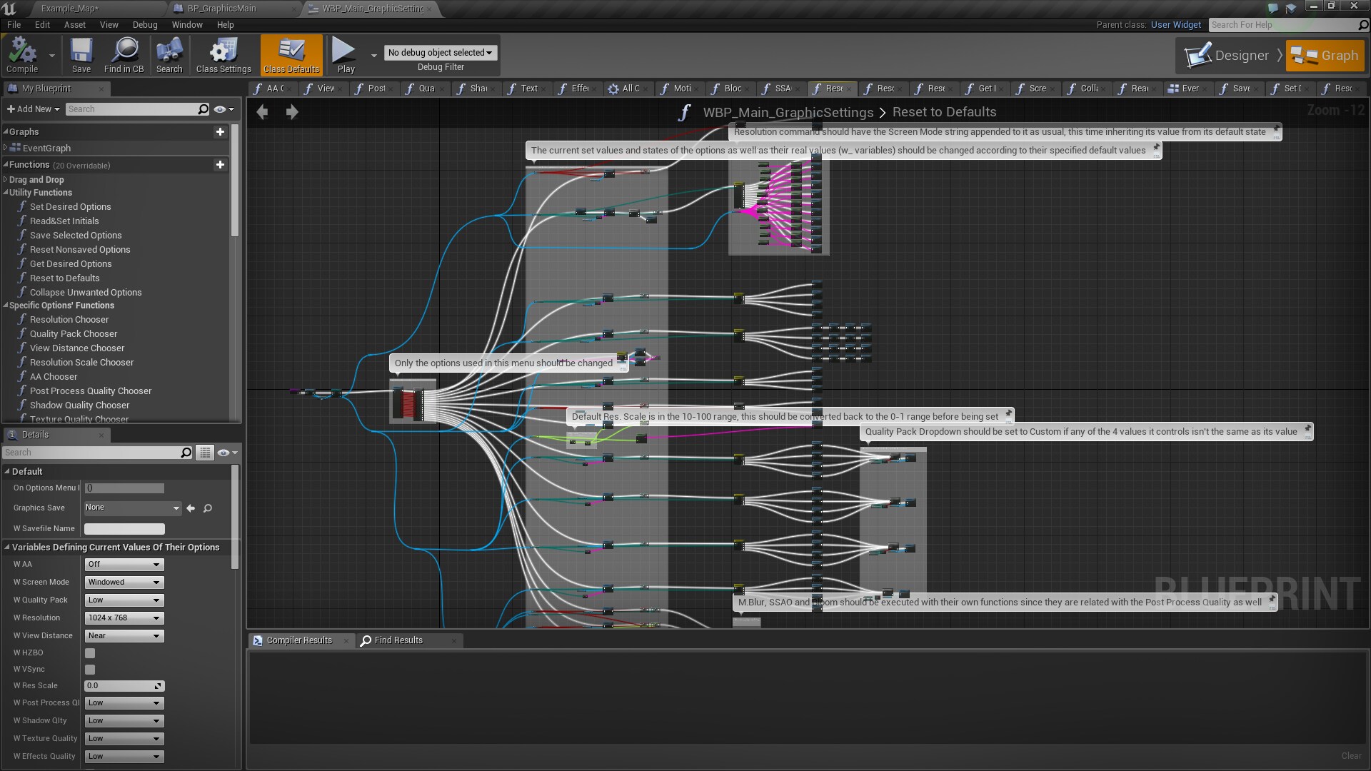 Persistent Graphics Menu in Blueprints - UE Marketplace
