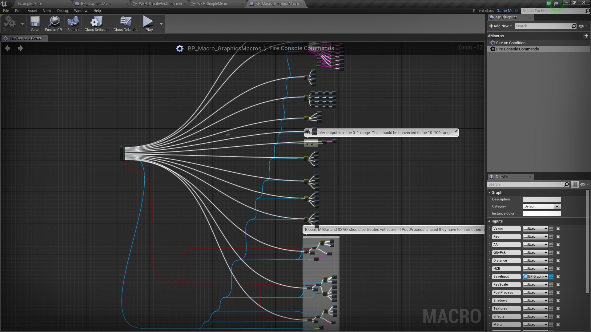 Persistent Graphics Menu in Blueprints - UE Marketplace