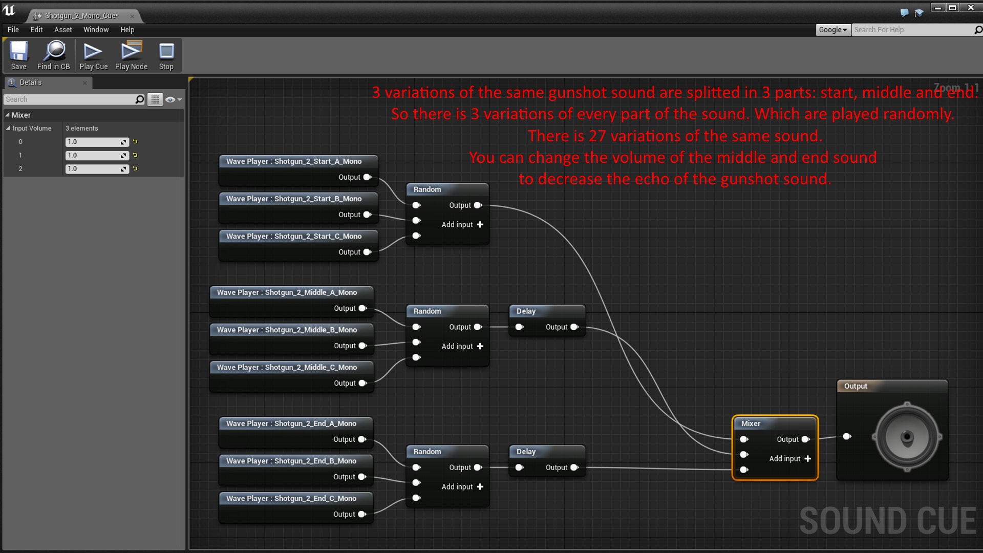 Procedural Gunshot Sounds in Sound Effects UE Marketplace