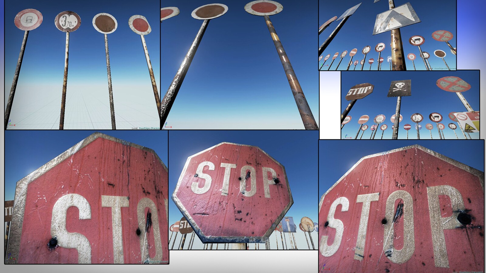 Rusty Road Signs in Props UE Marketplace
