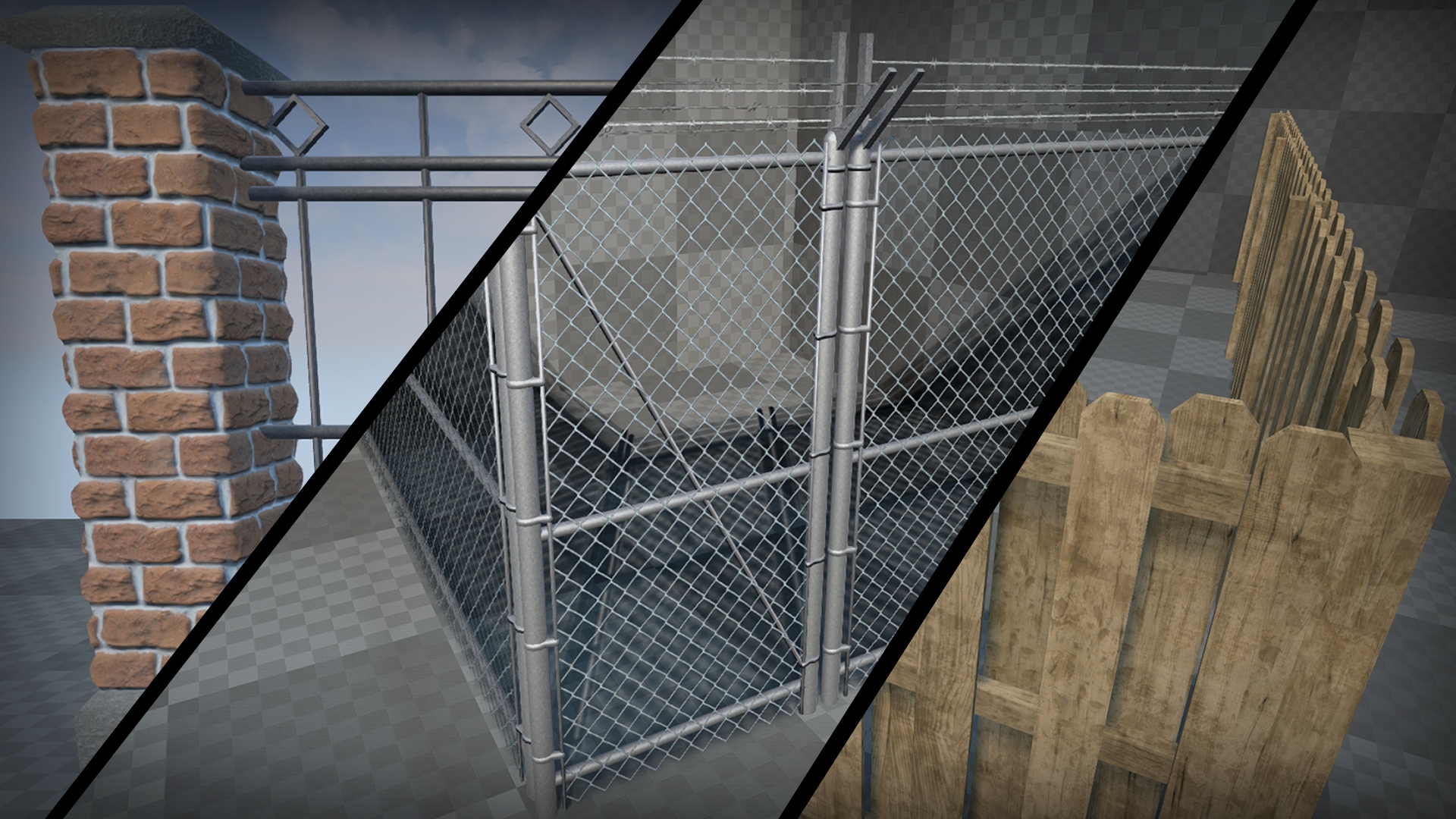 Spline-Enabled Fence Pack in Blueprints - UE Marketplace