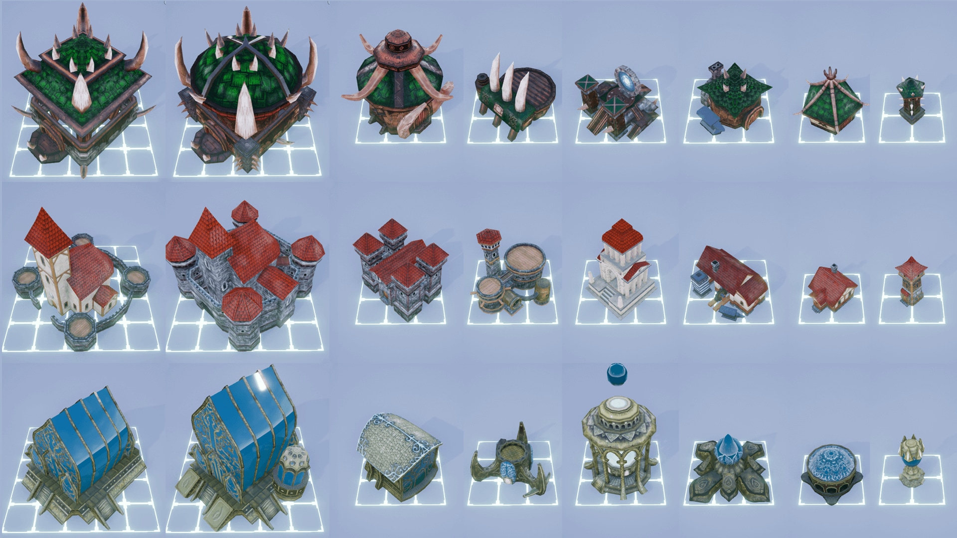 RTS Fantasy Buildings + Modular Town Buildings