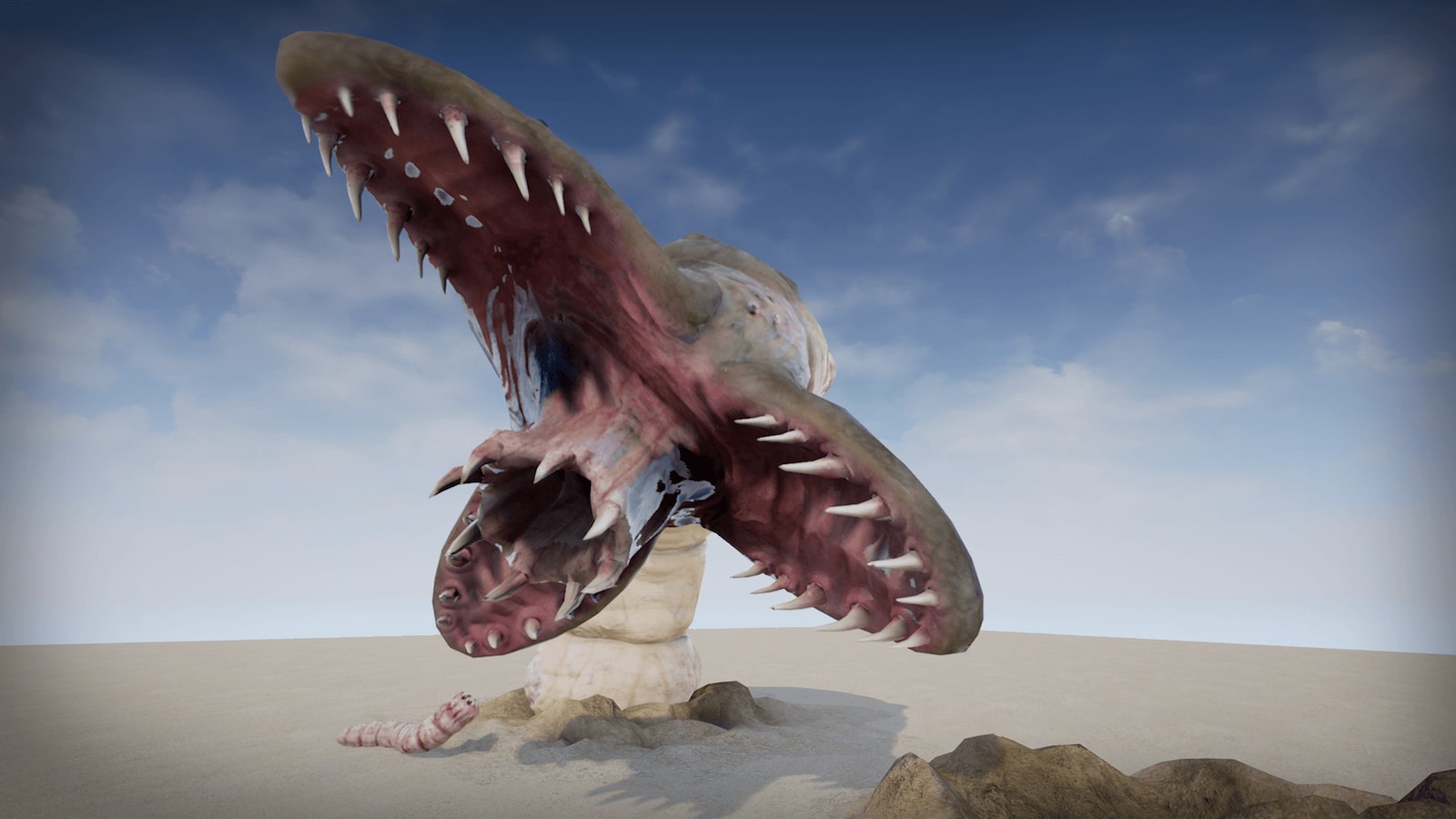 Heroic Fantasy Bosses Giant Worm in Characters UE Marketplace