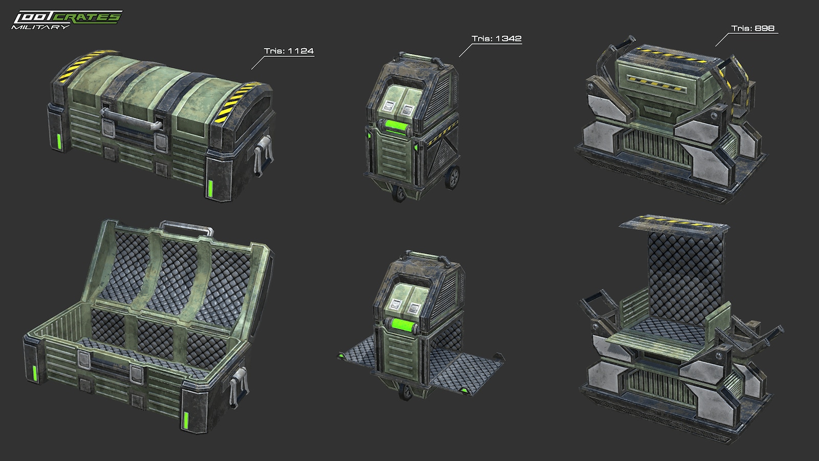 Loot Crates Military, 카테고리 소품 UE 마켓플레이스