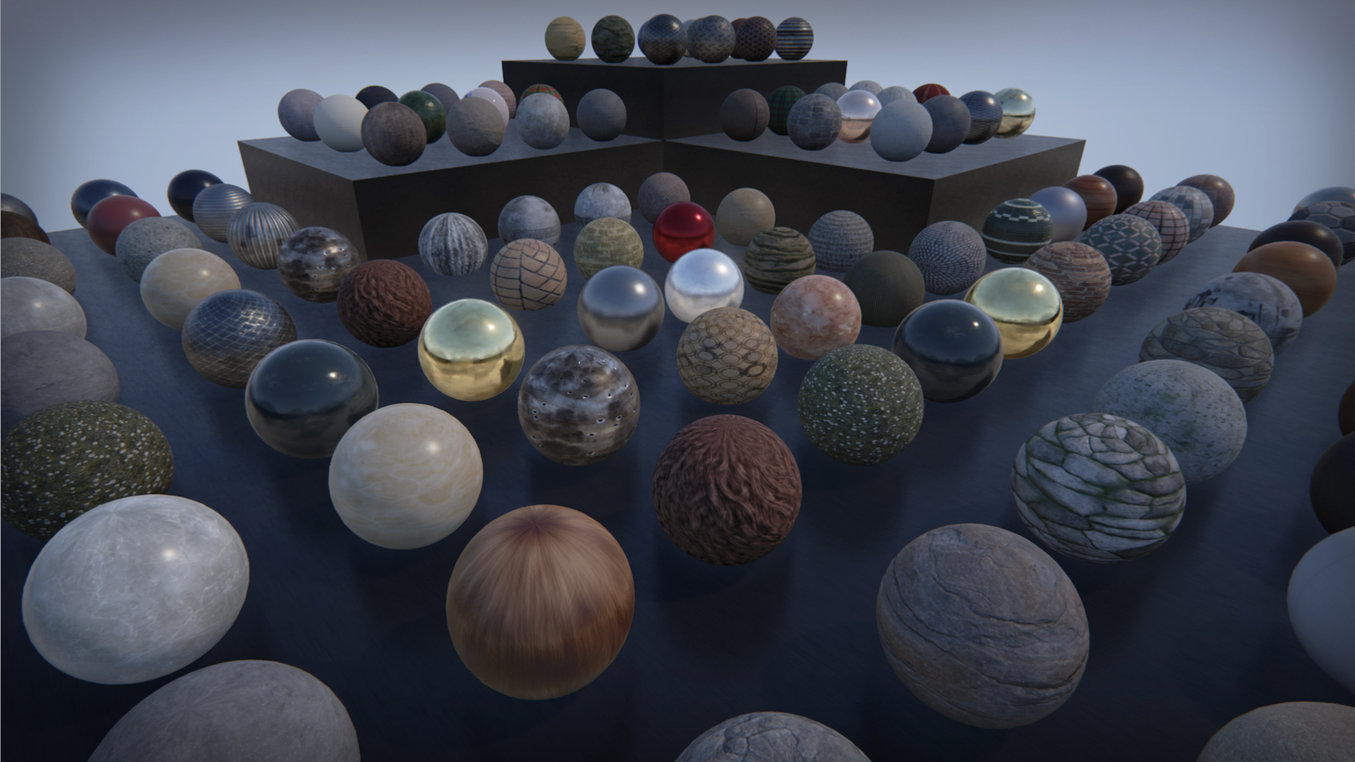 100 PBR Substances by Allegorithmic in Materials UE4 Marketplace