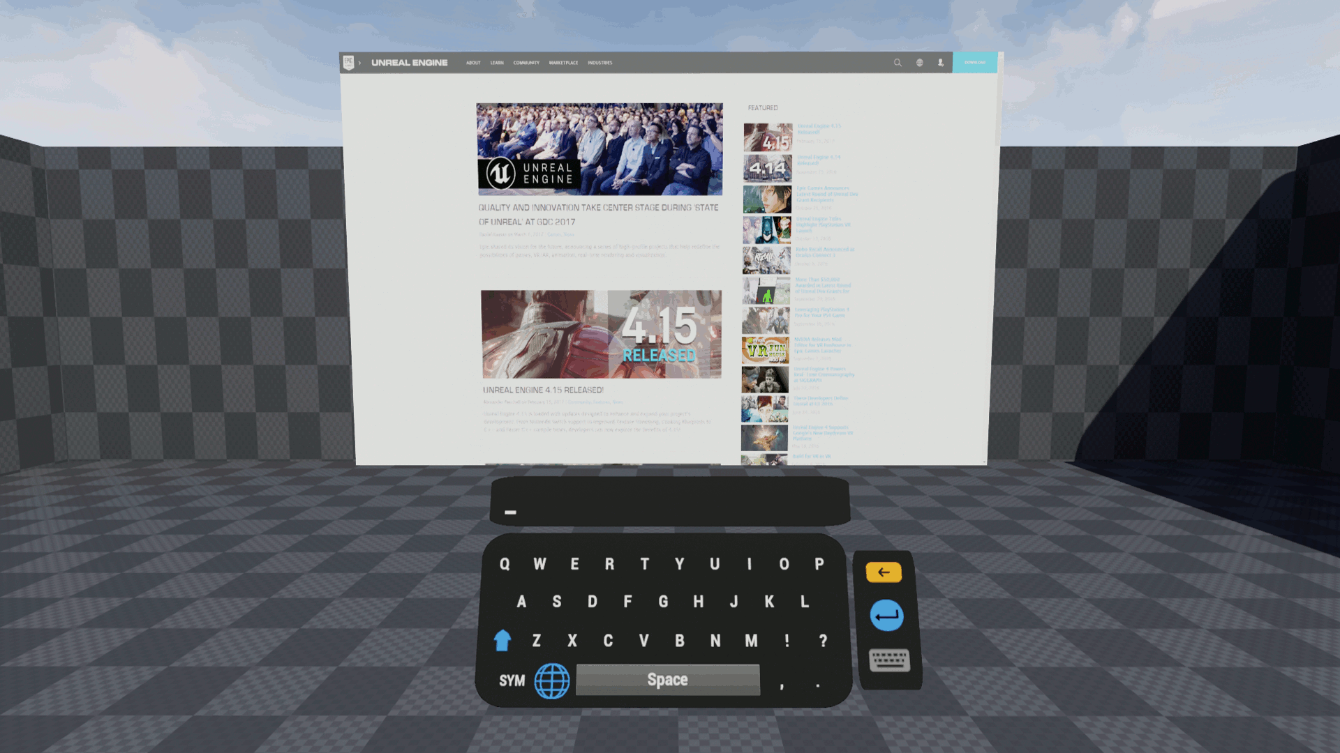 VR Virtual Keyboard by BananaKing in Blueprints UE4 Marketplace