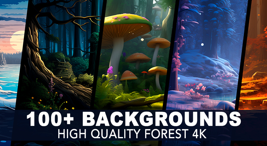 100+ FOREST BACKGROUNDS 4K in 2D Assets - UE Marketplace