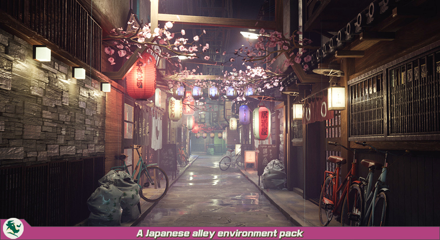 A Japanese Alley Environment Pack In Environments Ue Marketplace