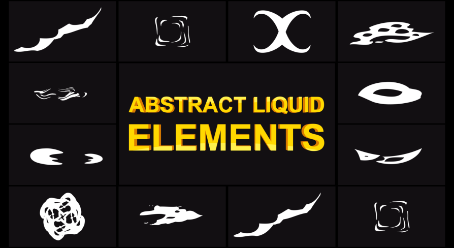 Abstract Liquid Elements, 카테고리 2D 애셋 - UE 마켓플레이스