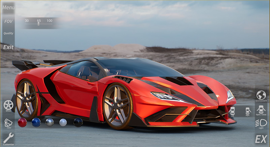 Car Configurator Template in Blueprints - UE Marketplace