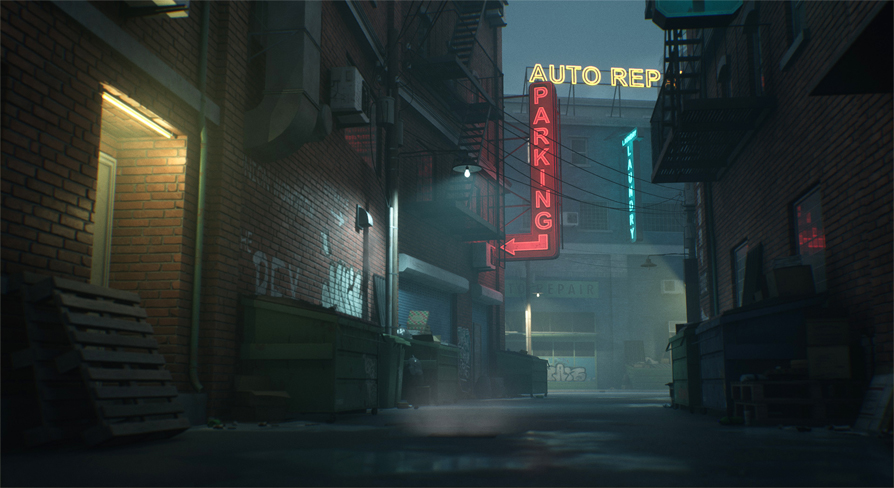 Downtown Alley In Environments Ue Marketplace