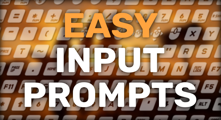 在蓝图创建的Easy Input Prompts - 虚幻引擎商城