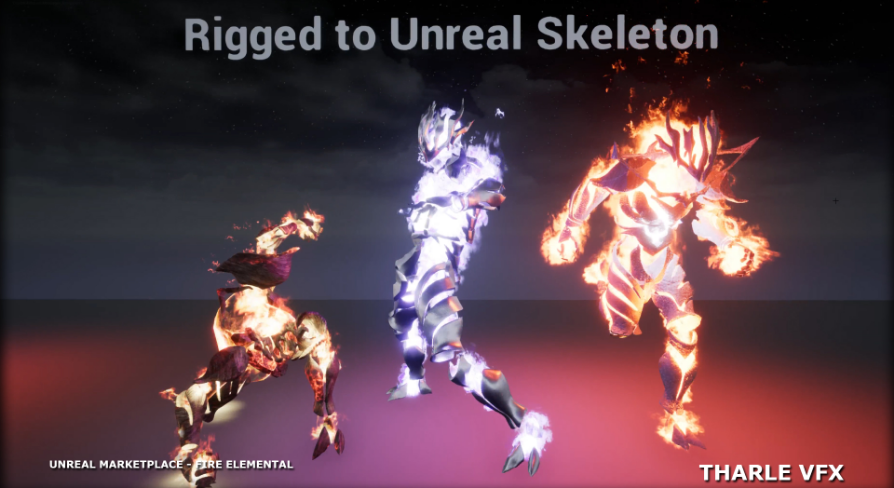 Fire Elemental キャラクター Ue マーケットプレイス