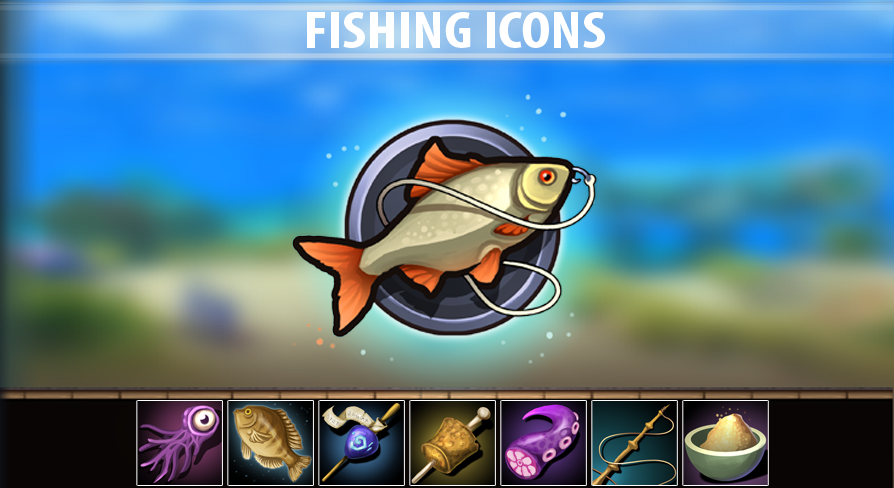 Fishing Icons, 카테고리 2D 애셋 - UE 마켓플레이스