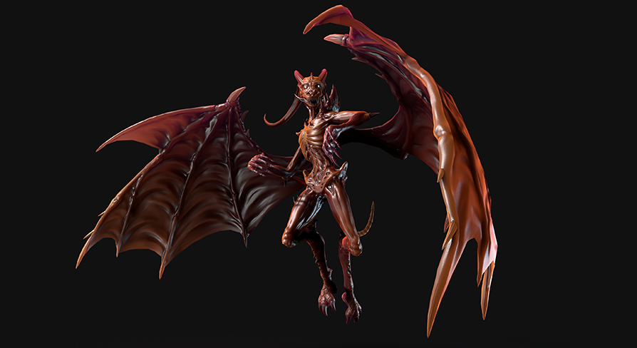 Flying Demon in Characters - UE Marketplace
