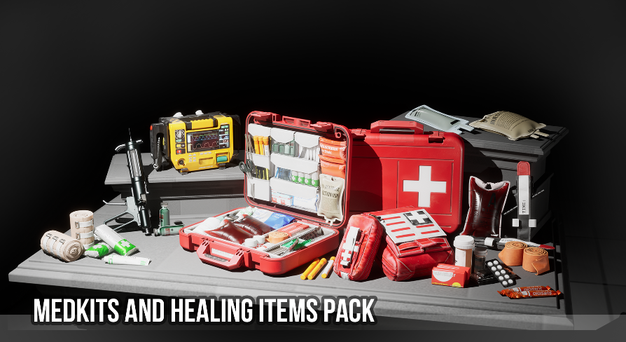 HR Medkits and Healing Items Pack in Props - UE Marketplace